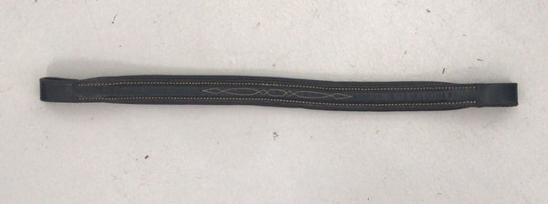 2nd Hand Browband/ Stitched/ Black Full