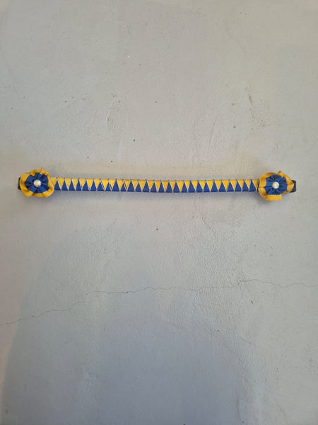 2nd Hand Showing Browband/ Yellow & Blue/ Cob