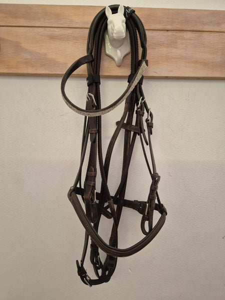 2nd Hand Bling Bridle with reins/ Black full