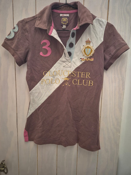 2nd Hand Joules Polo/ Brown & Pink/ XS