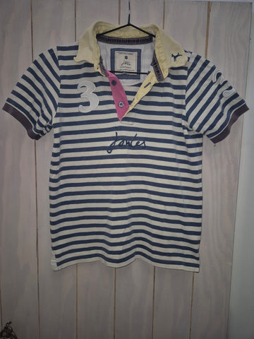 2nd Hand Joules Polo Shirt/ 10yrs/ Navy stripe